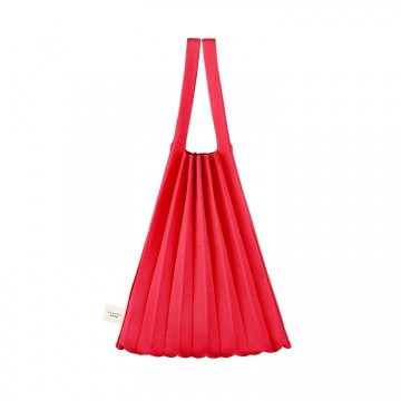 PLEATSMAMA Mini Tote Bag Cherry Pink